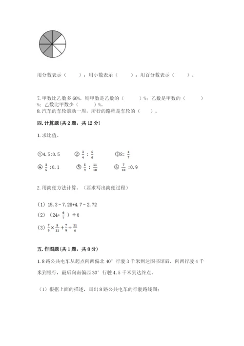 人教版数学六年级上册期末测试卷附完整答案（夺冠）.docx