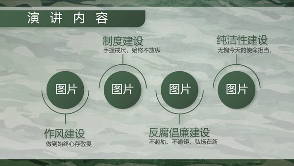迷彩风八一部队特种兵训练动态PPT模板