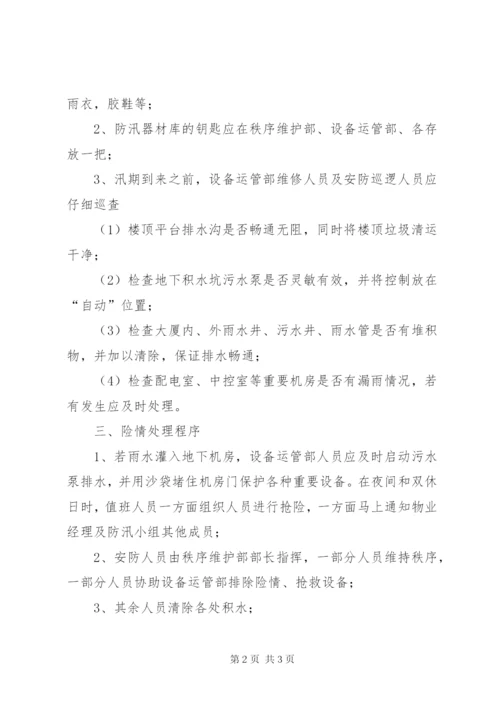 上寨中学夏季安全防汛应急预案.docx