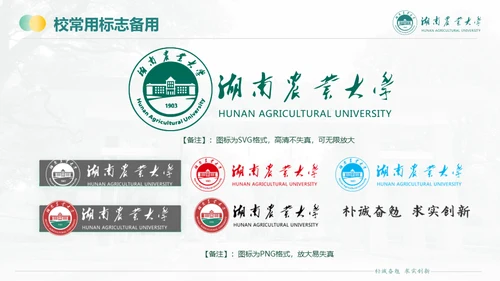 湖南农业大学毕业课题答辩通用PPT模板