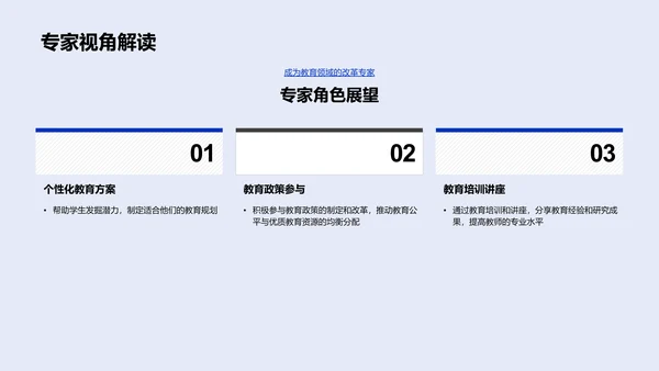 教育经验与职业展望