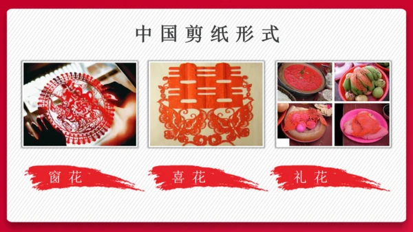 中国传统文化剪纸舞狮通用PPT模板