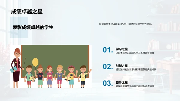 上学期教学成果报告PPT模板