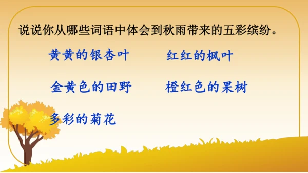 6 秋天的雨   课件