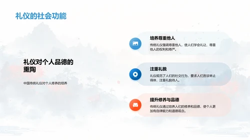 中国礼仪文化讲座PPT模板