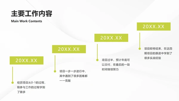 简约个人竞聘简历PPT模板