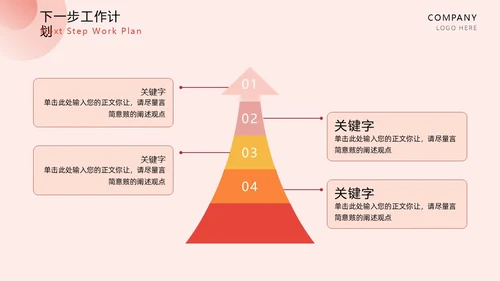 红色扁平简约龙年年终总结