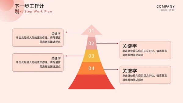 红色扁平简约龙年年终总结