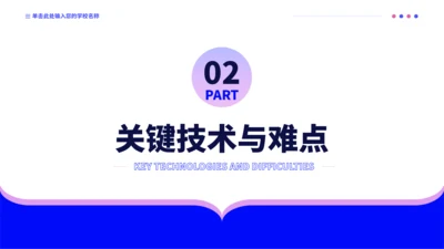 蓝紫色极简沉稳毕业论文答辩PPT模板