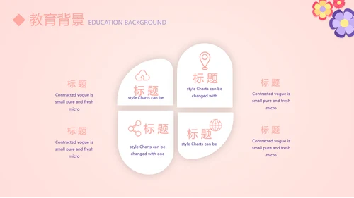 粉色简约个人简历自我介绍动态PPT模板