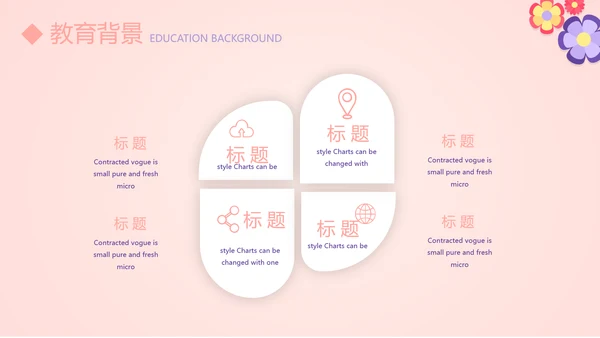 粉色简约个人简历自我介绍动态PPT模板