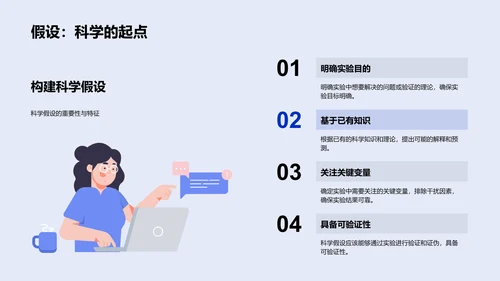 科学实验讲解PPT模板