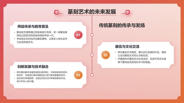 红色国潮风中国非物质文化遗产——篆刻艺术PPT模板