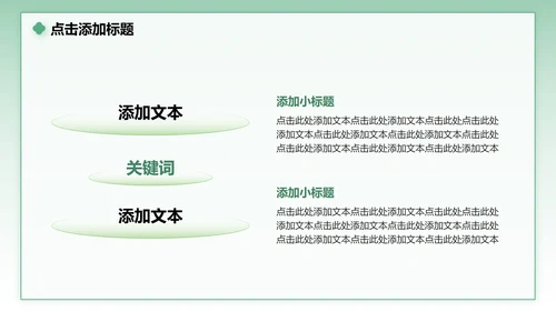 绿色小清新风花团锦簇主题汇报PPT模板