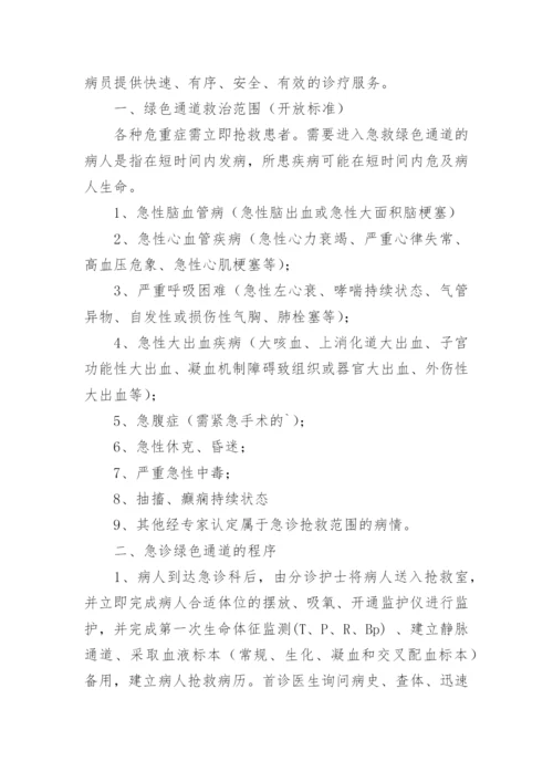 急诊绿色通道管理制度.docx