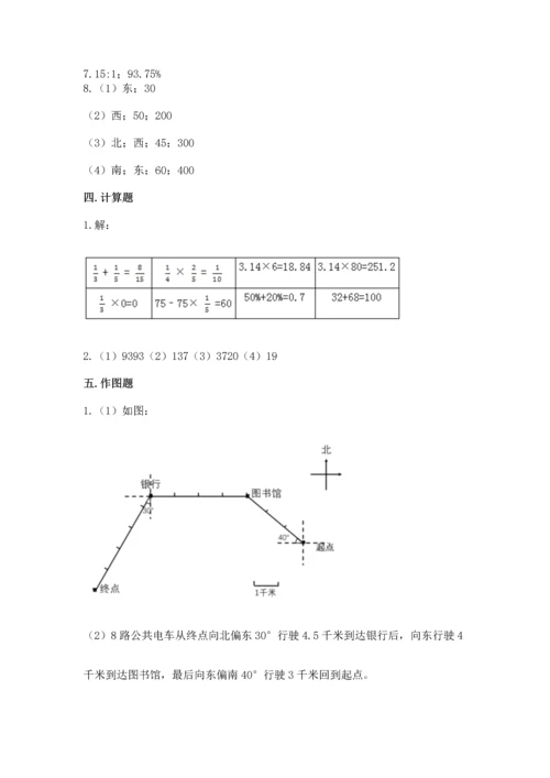 小学数学六年级上册期末卷及参考答案【典型题】.docx