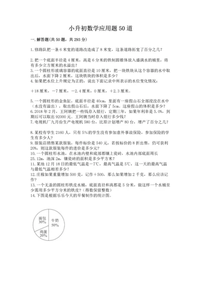 小升初数学应用题50道精品【名师推荐】.docx