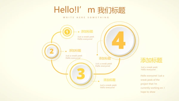 手绘向日葵心理健康教育心得体会动态PPT模板