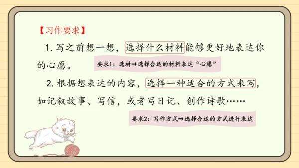 统编版语文六年级下册2024-2025学年度习作：心愿（课件）