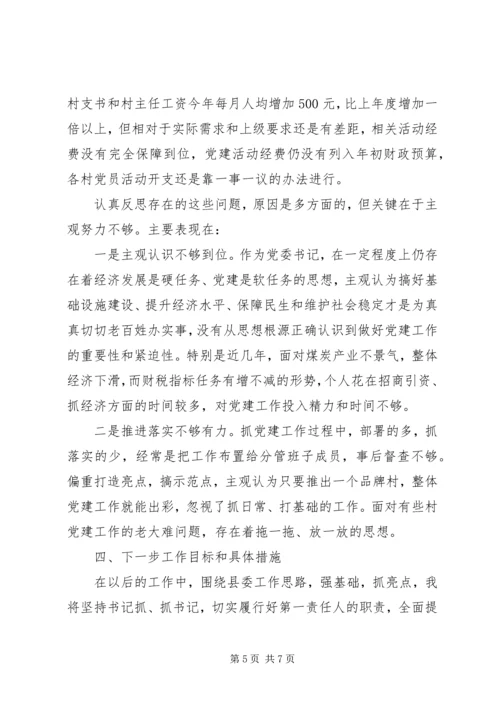 乡镇某年度抓基层党建工作述职报告.docx