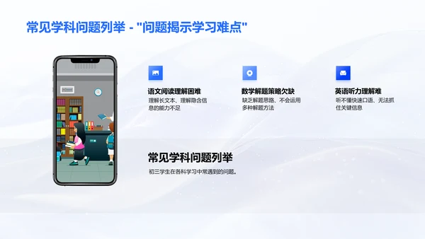 初三学科问题解决PPT模板