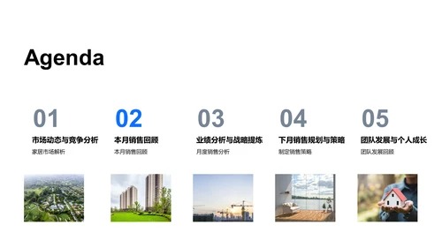 家居销售月报PPT模板