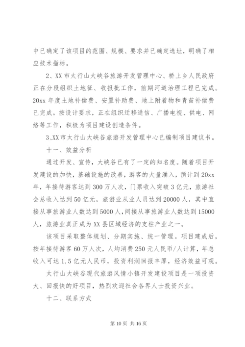 旅游项目招商方案.docx