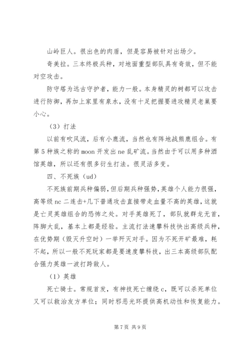 打魔兽的一点心得体会.docx