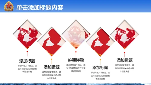 震撼八一国防军队部队现代战争PPT