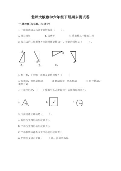 北师大版数学六年级下册期末测试卷【轻巧夺冠】.docx