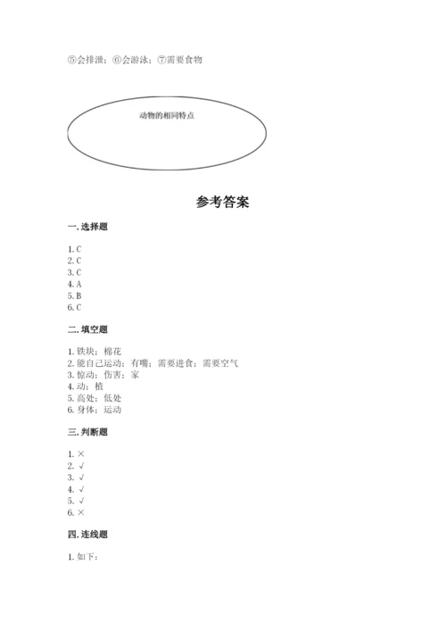 教科版一年级下册科学期末测试卷含完整答案（网校专用）.docx