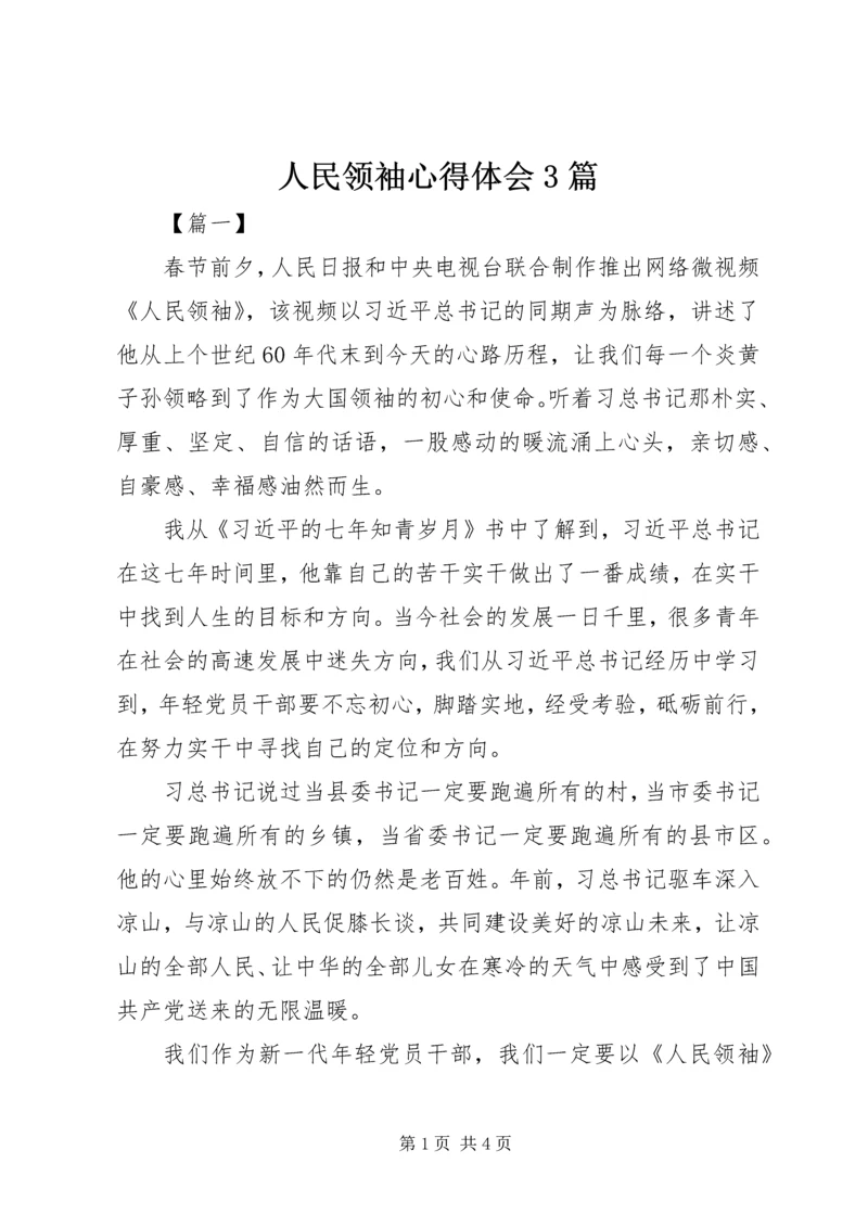 人民领袖心得体会3篇.docx