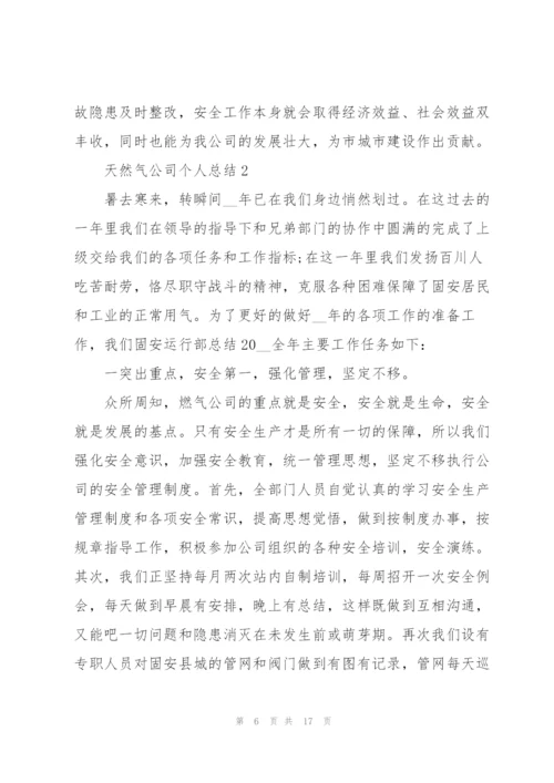 天然气公司个人总结5篇.docx