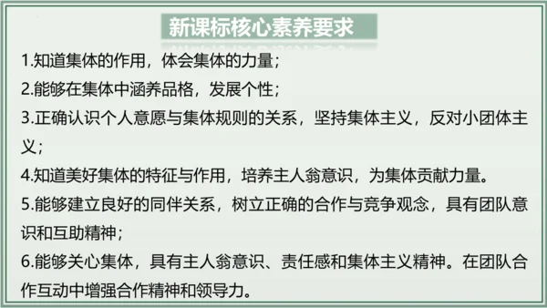 《讲·记·练高效复习》 第三单元 在集体中成长 七年级道德与法治下册 课件(共29张PPT)