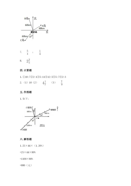 小学数学六年级上册期末卷附答案【夺分金卷】.docx