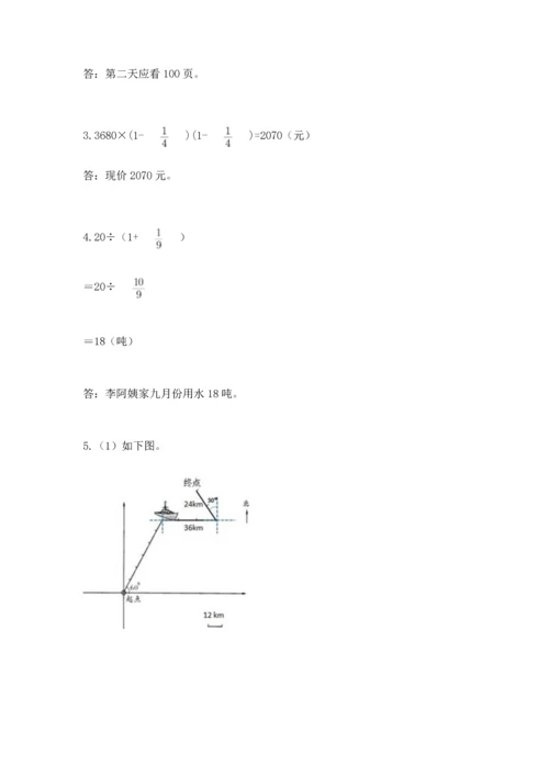 人教版六年级上册数学期中测试卷（考点梳理）.docx