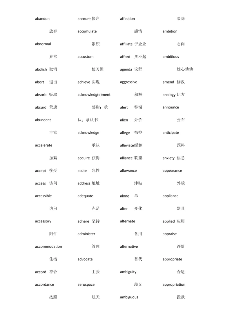 2023年星火六级高频词.docx
