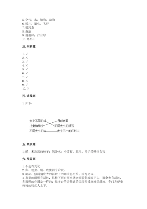 教科版科学三年级下册期末测试卷及参考答案（研优卷）.docx