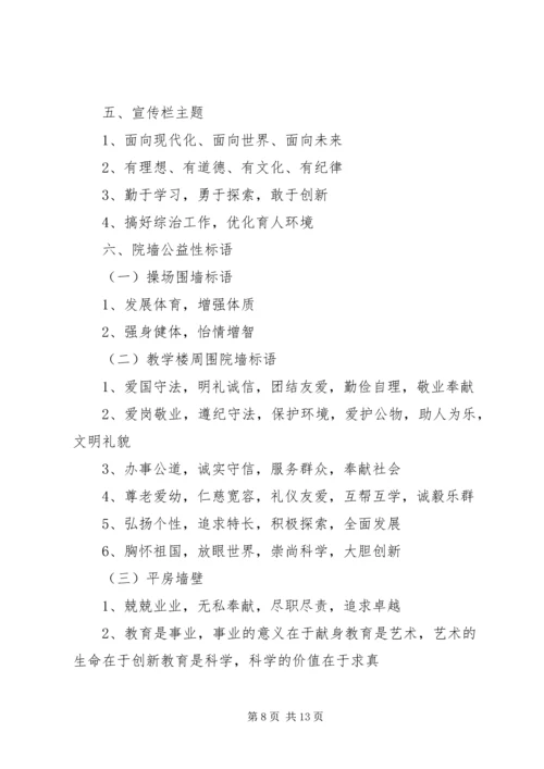 胡集X中校园文化建设实施方案 (2).docx