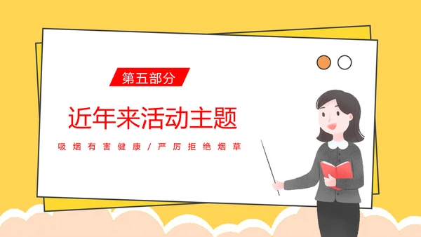 吸烟有害健康世界无烟日通用PPT模版