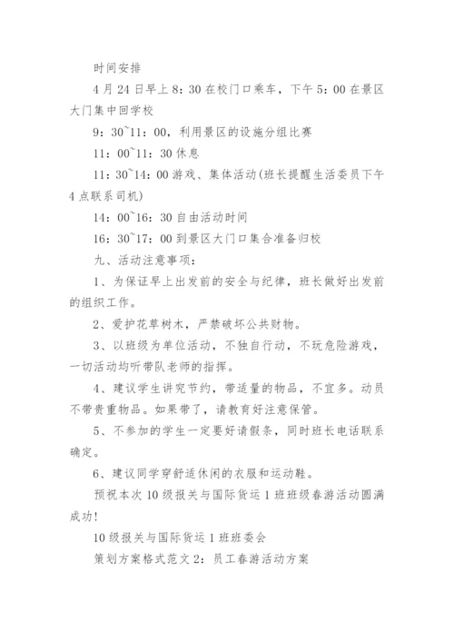 策划方案格式范文3篇.docx