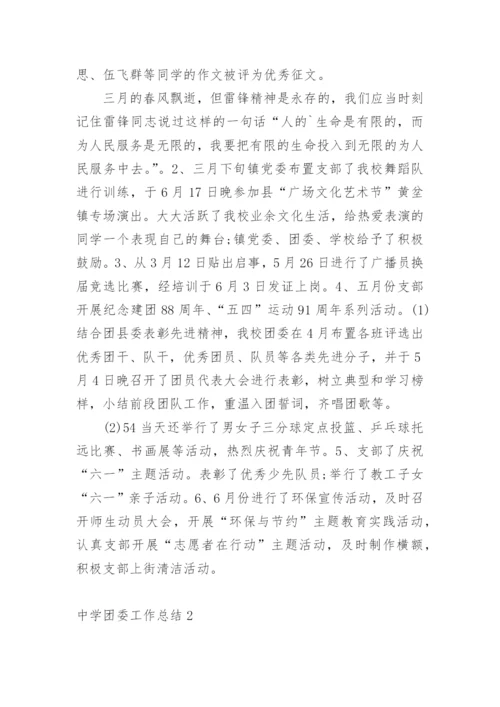 中学团委工作总结.docx