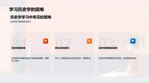 历史学学习报告PPT模板