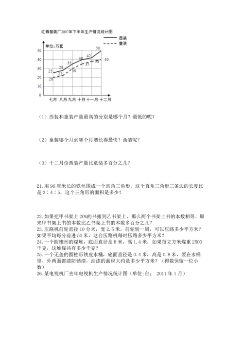 小升初数学应用题50道【有一套】.docx