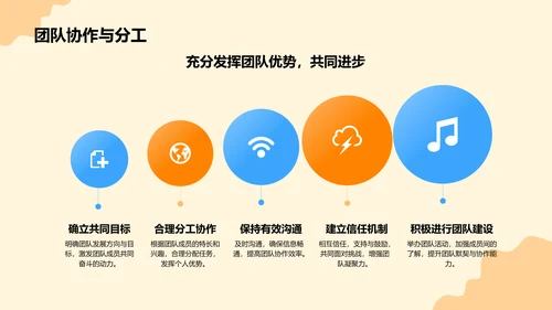 橙色插画风大学生职业规划大赛PPT模板