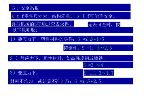 第三章机械零件设计概论