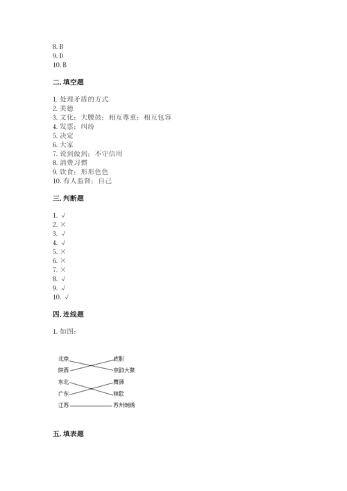 部编版道德与法治四年级下册 期末测试卷精品【巩固】.docx