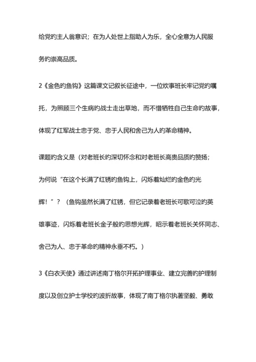 2023年六年级语文下册知识点总结.docx