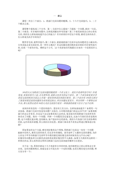 跨部门沟通技巧培训PPT32页