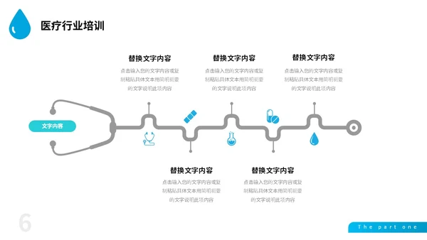 深蓝色简约风医疗行业红十字医学护理卫生培训课件PPT